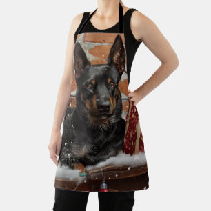 Tablier Chien Kelpie Australien Noël Festif
