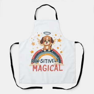 Tablier Chien magique absolument adorable vintage arc-en-c