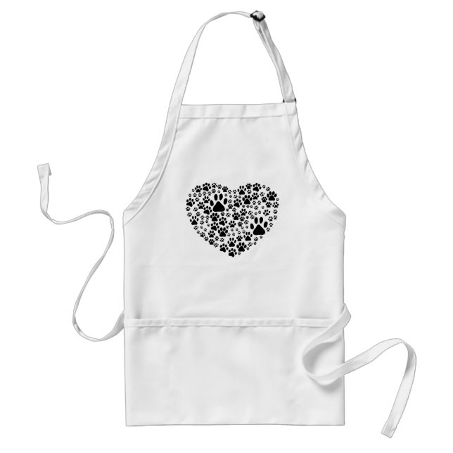 Tablier Chien Paws, Chiot Paws, Animal Paws, Coeur, Animal (Devant)