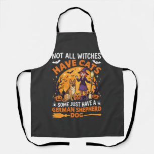 Tablier Chien sorcière drôle d'Halloween Berger Allemand