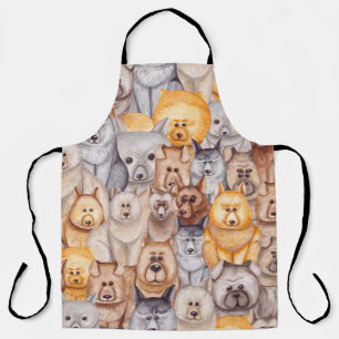 Tablier Chiens Aquarellés : Whimsical Seamless Fun