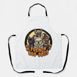 Tablier Chiens Boo-Français Halloween Design Bouledogue Fr
