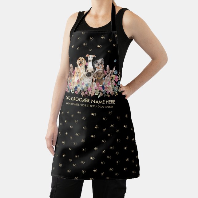 Tablier Chiens Paws Heart Pet Salon Vétérinaire Hôpital Vé (Insitu)