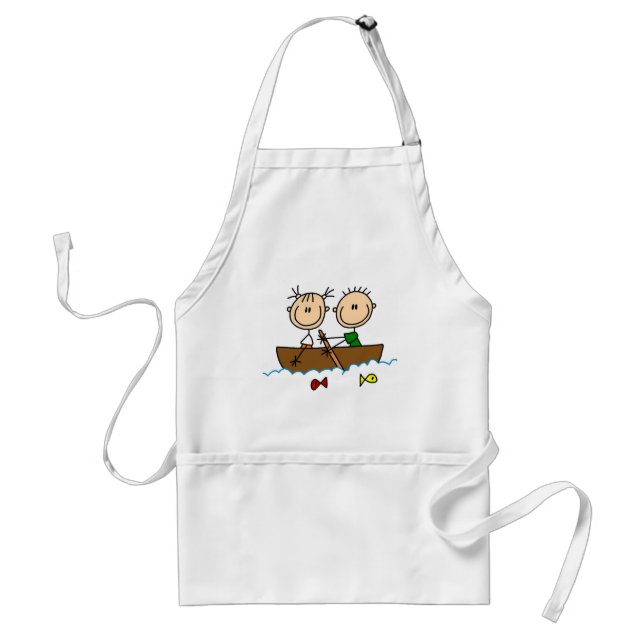 Tablier Chiffre T-shirts et cadeaux de bâton de pêche de (Devant)