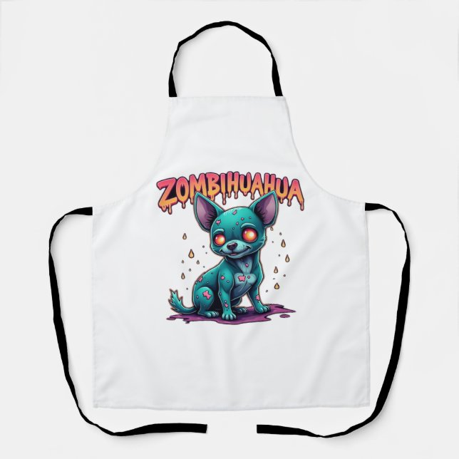 Tablier Chihuahua Chi Chichi Chiwawa Zombie Chien Hallowee (Recto)