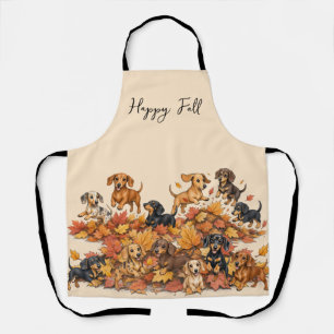 Tablier Chiots Teckel Automne