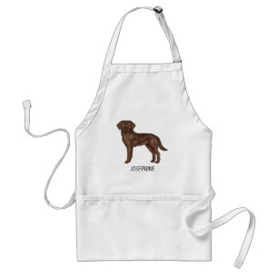 Tablier Chocolat Labrador Retriever Lab Chien Nom personna