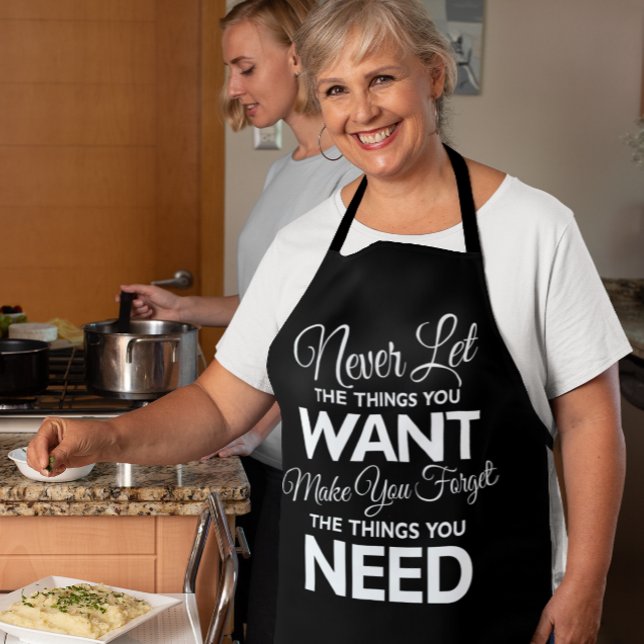 Tablier Choses que vous voulez contre besoin d'imprimer ta (Créateur téléchargé)