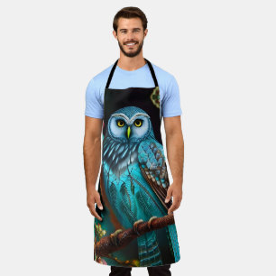 Tablier Chouette turquoise