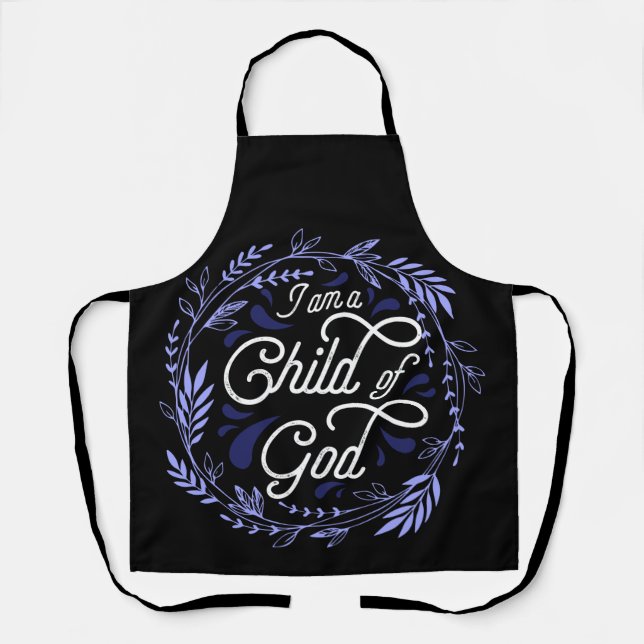 Tablier Christian Apron - Je suis un enfant de Dieu (Recto)