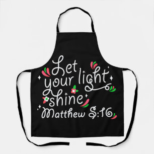 Tablier Christian Apron  Laissez Briller Votre Lumière