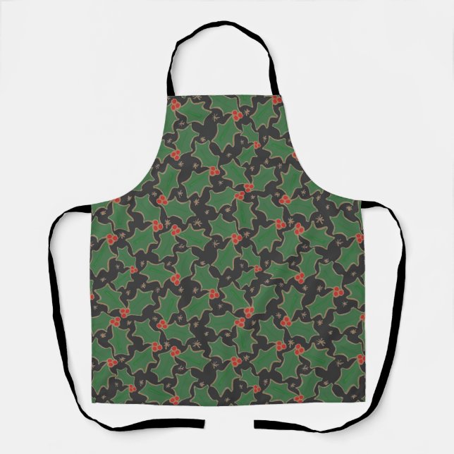 Tablier Christmas Holly (Recto)