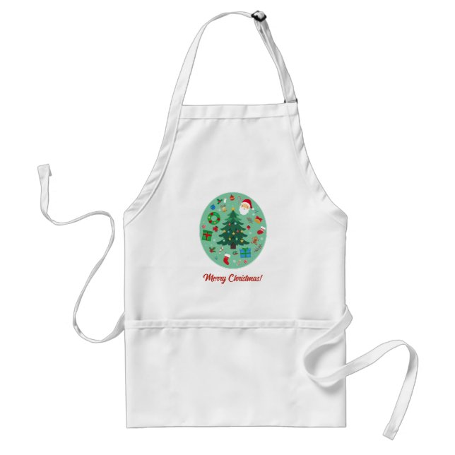 Tablier Christmas Illustrations Holiday (Devant)