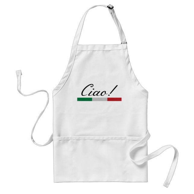 Tablier Ciao ! Drapeau italien (Devant)