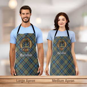 Tablier Cimier du clan MacLellan sur tartan ancien