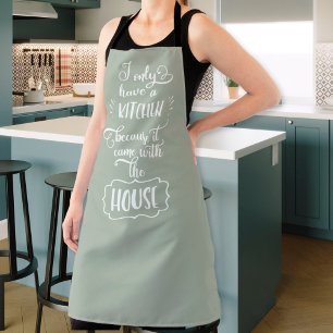 Tablier Citation de cuisine amusante