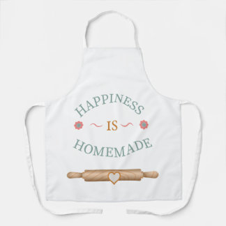 Tablier Citation de cuisson de bonheur mignon fait maison