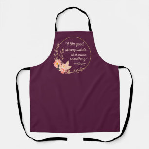 Tablier Citation de Little Women IV - Style mignon