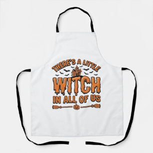 Tablier Citation de sorcière d'Halloween Design vectoriel 