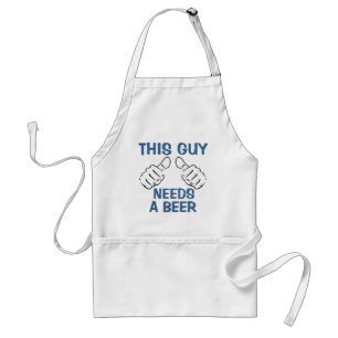 Tablier Citation Drôle Ce Type A Besoin D'Une Bière