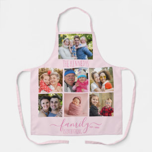 Tablier Citation Famille Rose Est Tout Collage Photo 7 