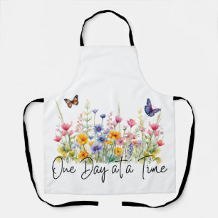 Tablier Citation Inspirante de Fleur Sauvage pour Un Jour