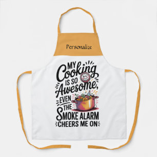 Tablier Citations de cuisine drôle personnalisées pour la 