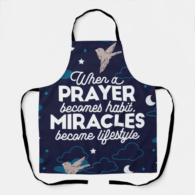Tablier Citations de prière et de miracles (Recto)