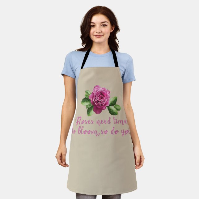 Tablier Citations drôles sur les roses et l'amour (Porté)