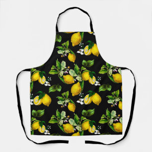 Tablier Citrons, agrumes, art méditerranéen
