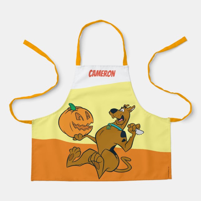 Tablier Citrouille de sculpture Scooby-Doo (Recto)