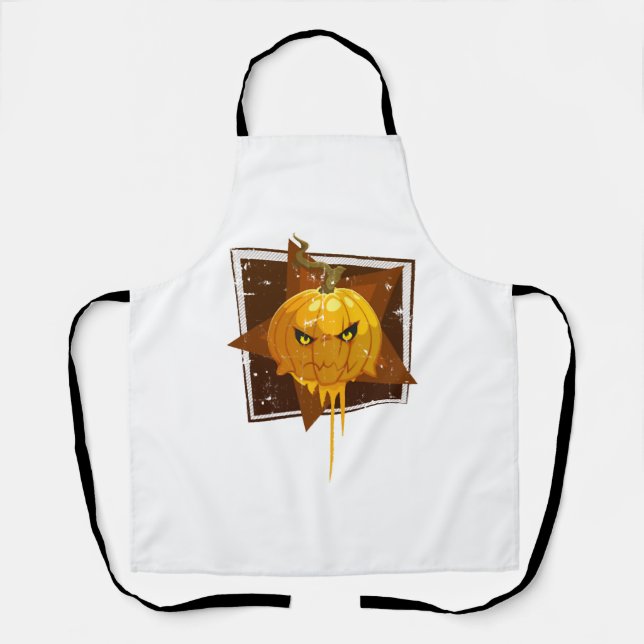 Tablier Citrouille d'Halloween (Recto)