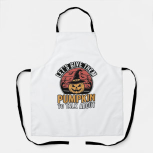 Tablier Citrouille Drôle Halloween Vintage Design de T-Shi