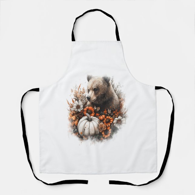 Tablier Citrouille du pays de chemise d'ours (Recto)