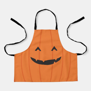 Tablier Citrouille Grinning Jack-o'-lantern Face orange no