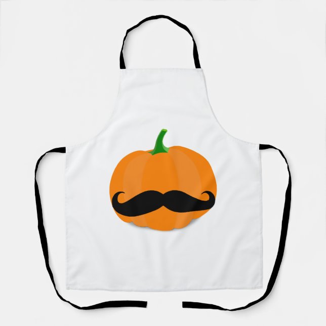 Tablier citrouille halloween avec barbe (Recto)