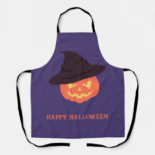 Tablier Citrouille Orange Retro Halloween Apron - Vintage