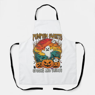 Tablier Citrouille Sucreries Esprits Traitements Halloween