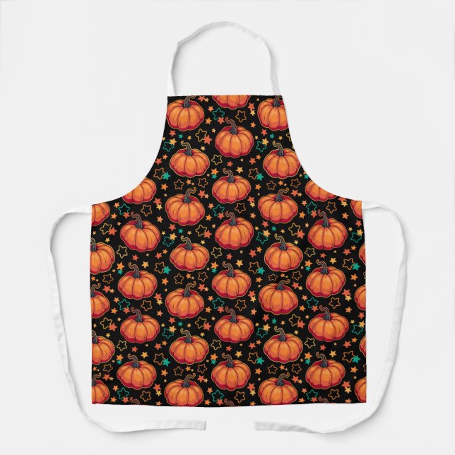Tablier Citrouilles d'Halloween (Recto)