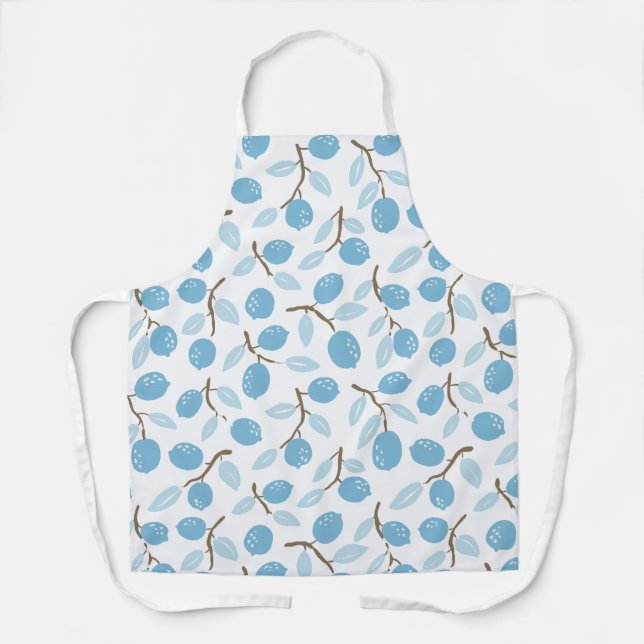 Tablier Citrus Chef bleu Brown (Recto)
