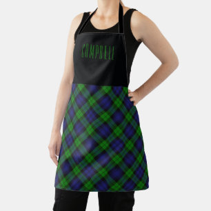Tablier Clan Chef Black Watch Campbell Nom de la carte
