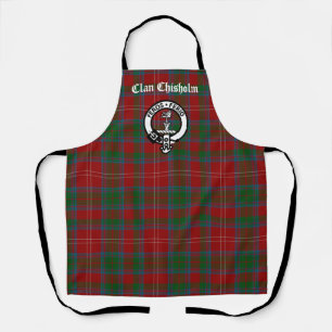 Tablier Clan Chisholm Tartan & Crest Badge