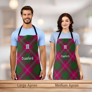 Tablier Clan Crawford Tartan Apron