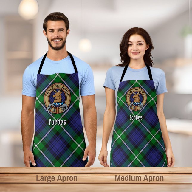Tablier Clan Forbes Crest sur Tartan (Créateur téléchargé)