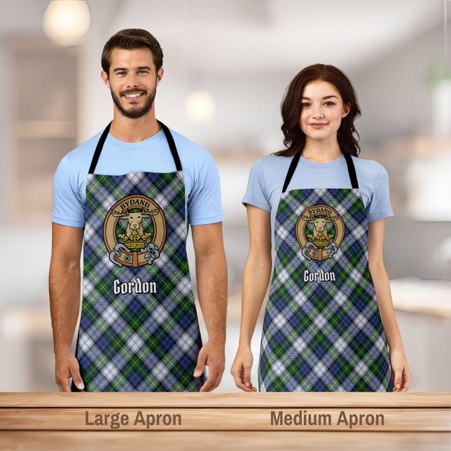 Tablier Clan Gordon Crest sur la robe Tartan Apron (Créateur téléchargé)