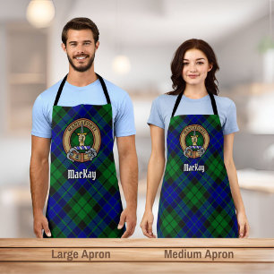 Tablier Clan MacKay Crest sur Tartan