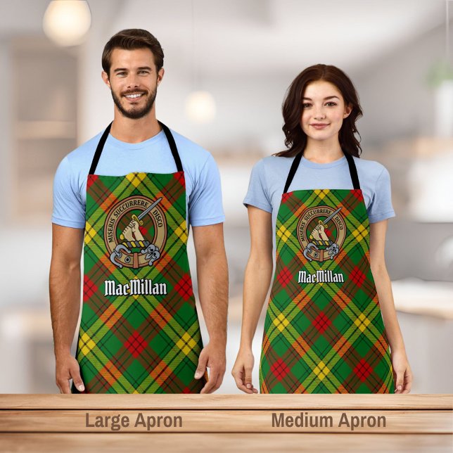 Tablier Clan MacMillan Crest sur Tartan (Créateur téléchargé)