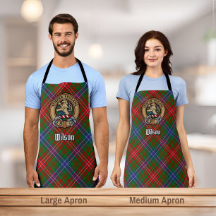 Tablier Clan Wilson Crest sur Tartan moderne