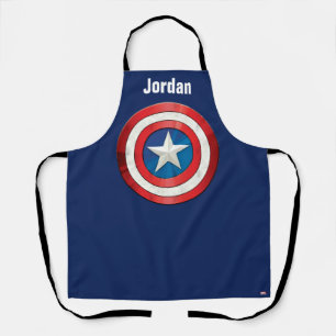 Tablier Classiques Avengers Bouclier brossé de Captain A