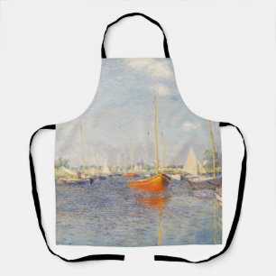 Tablier Claude Monet. Bateaux rouges, Argenteuil